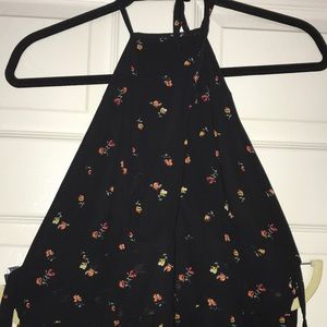 Black and Red Flower Dress